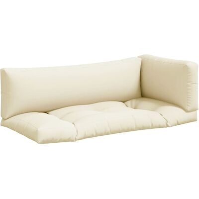 MAISON EXCLUSIVE - Cuscini Per Pallet 3 Pz Crema In Tessuto MAISON EXCLUSIVE - Cuscini Per Pallet 3 Pz Crema In Tessuto