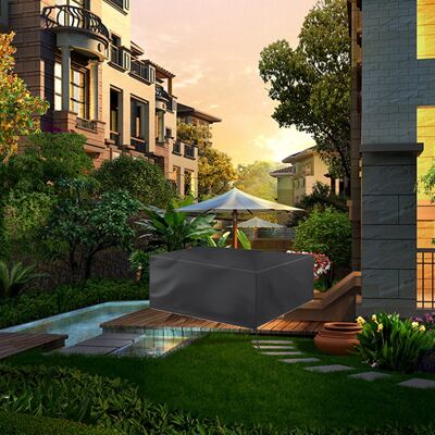 YOTOWN Telo Di Copertura Antipolvere In Tessuto Oxford Impermeabile – Per Tavolo E Sedia – Dimensioni 180x120x74 Cm – Giardino YOTOWN Telo Di Copertura Antipolvere In Tessuto Oxford Impermeabile – Per Tavolo E Sedia – Dimensioni 180x120x74 Cm – Giardino