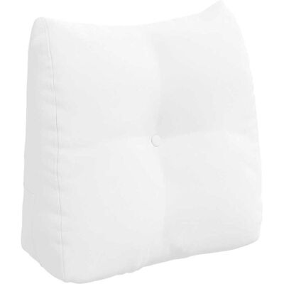 VIDAXL Cuscino Per Schiena Bianco 45 X 50 X 24 Cm Tessuto VIDAXL Cuscino Per Schiena Bianco 45 X 50 X 24 Cm Tessuto