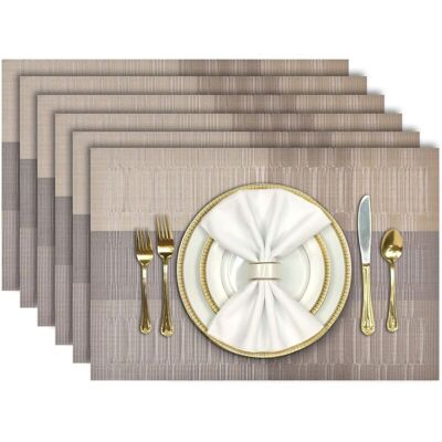 XISRENS Tovagliette, Set Da 6 Tovagliette In Pvc Lavabili E Antiscivolo, Resistenti Al Calore E All'usura, Facili Da Pulire, 45 Cm X 30 Cm XISRENS Tovagliette, Set Da 6 Tovagliette In Pvc Lavabili E Antiscivolo, Resistenti Al Calore E All'usura, Facili Da Pulire, 45 Cm X 30 Cm