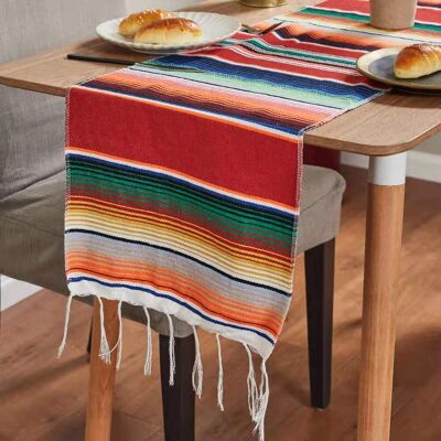 TREETALK Tovagliette Da Tavola Messicane, Perfette Per Feste, Matrimoni, Picnic E Decorazioni Per La Sala Da Pranzo, Realizzate A Mano In Cotone – Grandi, Rosse, 35 × 275 Cm TREETALK Tovagliette Da Tavola Messicane, Perfette Per Feste, Matrimoni, Picnic E Decorazioni Per La Sala Da Pranzo, Realizzate A Mano In Cotone – Grandi, Rosse, 35 × 275 Cm