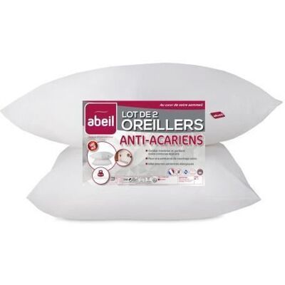 ABEIL Set di 2 Cuscini Anti-Acari 60 x 60 cm ABEIL Set di 2 Cuscini Anti-Acari 60 x 60 cm