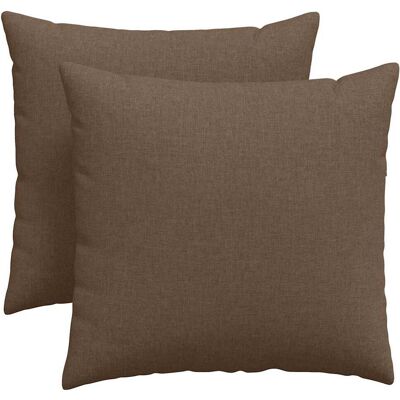 MAISON EXCLUSIVE - Cuscini Da Divano 2 Pcs Marrone 45 X 45 Cm Tessuto MAISON EXCLUSIVE - Cuscini Da Divano 2 Pcs Marrone 45 X 45 Cm Tessuto