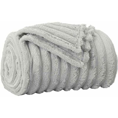 VIDAXL Coperta Grigio 150 X 130 Cm Panno VIDAXL Coperta Grigio 150 X 130 Cm Panno
