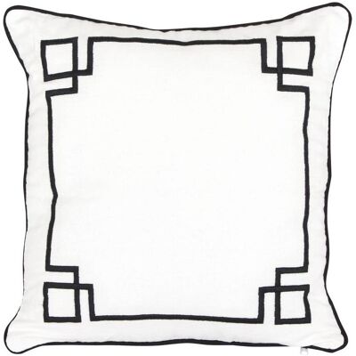 ATMOSPHERA Cuscino The Palm Resort 40x40cm Bianco - Créateur D'Intérieur ATMOSPHERA Cuscino The Palm Resort 40x40cm Bianco - Créateur D'Intérieur