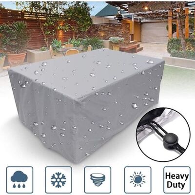 OEM Telo Di Copertura Rettangolare In Tessuto Oxford Impermeabile E Antipolvere Per Tavolo Da Giardino, Grigio, 86 X 86 X 36 Cm OEM Telo Di Copertura Rettangolare In Tessuto Oxford Impermeabile E Antipolvere Per Tavolo Da Giardino, Grigio, 86 X 86 X 36 Cm