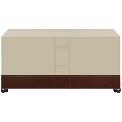 TREETALK Telo Di Copertura Rettangolare Per Mobili Da Giardino, Telo Quadrato Oxford Con Aperture Di Ventilazione, Antivento, Impermeabile E Antipolvere, Per Tavolo E Sedie – Beige E Marrone 210 X 140 X 80 Cm TREETALK Telo Di Copertura Rettangolare Per Mobili Da Giardino, Telo Quadrato Oxford Con Aperture Di Ventilazione, Antivento, Impermeabile E Antipolvere, Per Tavolo E Sedie – Beige E Marrone 210 X 140 X 80 Cm