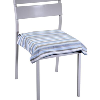 VACCHETTI Cuscino Stripe Avio Tinto In Filo Cm40x40h4 VACCHETTI Cuscino Stripe Avio Tinto In Filo Cm40x40h4