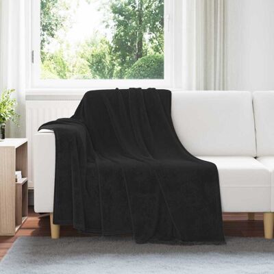 VIDAXL Coperte Da Pile 6 Pcs Nero 150 X 200 Cm Panno VIDAXL Coperte Da Pile 6 Pcs Nero 150 X 200 Cm Panno