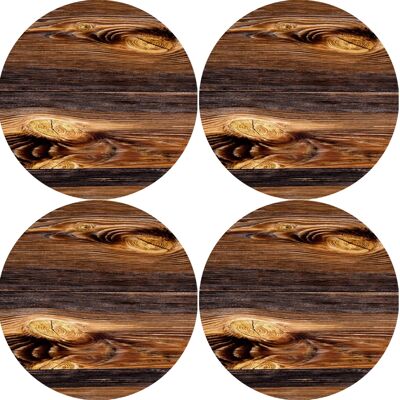 OEM Set Di 4 Tovagliette Rotonde Per Tavoli 4d, 33 Cm - Legno Feltro Ecologico, Stampa Hd, Lavabile A 40 °c, Bertoni OEM Set Di 4 Tovagliette Rotonde Per Tavoli 4d, 33 Cm - Legno Feltro Ecologico, Stampa Hd, Lavabile A 40 °c, Bertoni