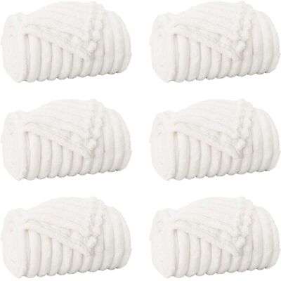 VIDAXL Coperte Da Pile 6 Pcs Bianco 150 X 130 Cm Panno VIDAXL Coperte Da Pile 6 Pcs Bianco 150 X 130 Cm Panno