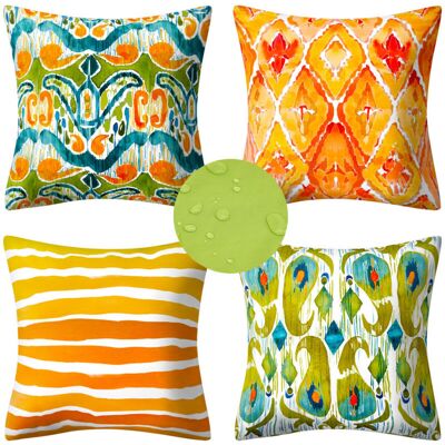 OEM Set Di 4 Federe Per Cuscini Vintage, Stile Etnico, 45x45 Cm, Per La Decorazione Della Casa. OEM Set Di 4 Federe Per Cuscini Vintage, Stile Etnico, 45x45 Cm, Per La Decorazione Della Casa.