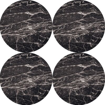 OEM Set Di 4 Tovagliette Rotonde Per Tavoli 4d, 33 Cm - Sumatra Feltro Ecologico, Stampa Hd, Lavabile A 40 °c, Bertoni OEM Set Di 4 Tovagliette Rotonde Per Tavoli 4d, 33 Cm - Sumatra Feltro Ecologico, Stampa Hd, Lavabile A 40 °c, Bertoni