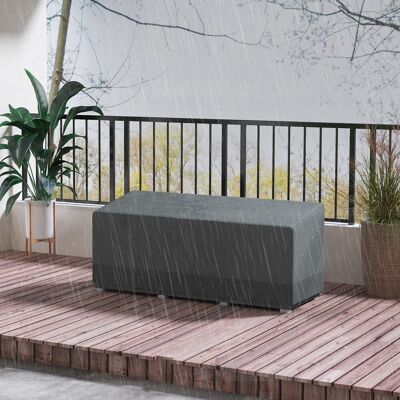 PZCC Telo Protettivo Per Mobili Da Giardino, Resistente All'inverno, Impermeabile, Anti-uv, In Tessuto Oxford 600d, 190,5 X 72 X 76 Cm, Grigio Chiaro. PZCC Telo Protettivo Per Mobili Da Giardino, Resistente All'inverno, Impermeabile, Anti-uv, In Tessuto Oxford 600d, 190,5 X 72 X 76 Cm, Grigio Chiaro.