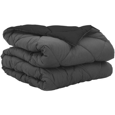 VIDAXL Duvet Estivo 200 X 155 Cm Estate 200 Gsm Nero E Antracite VIDAXL Duvet Estivo 200 X 155 Cm Estate 200 Gsm Nero E Antracite