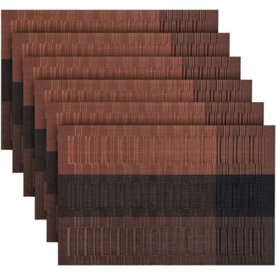 OEM Set Di 6 Tovagliette Lavabili In Pvc, Antiscivolo, Resistenti All'usura E Al Calore, Facili Da Pulire E Riporre, 45 Cm X 30 Cm. OEM Set Di 6 Tovagliette Lavabili In Pvc, Antiscivolo, Resistenti All'usura E Al Calore, Facili Da Pulire E Riporre, 45 Cm X 30 Cm.