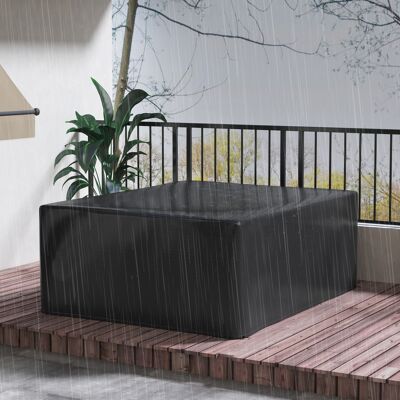 PZCC Telo Protettivo Per Mobili Da Giardino, Resistente All'inverno, Impermeabile, Anti-uv, 235 X 190 X 90 Cm, Nero PZCC Telo Protettivo Per Mobili Da Giardino, Resistente All'inverno, Impermeabile, Anti-uv, 235 X 190 X 90 Cm, Nero