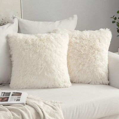 XISRENS Set Di 2 Fodere Per Cuscini Di Lusso In Pelliccia Per Divano, Arredamento Per La Casa Per Divano, Camera Da Letto, Letto, Federa Decorativa In Peluche Super Morbida, 40x40 Cm (16x16 Pollici), Beige XISRENS Set Di 2 Fodere Per Cuscini Di Lusso In Pelliccia Per Divano, Arredamento Per La Casa Per Divano, Camera Da Letto, Letto, Federa Decorativa In Peluche Super Morbida, 40x40 Cm (16x16 Pollici), Beige