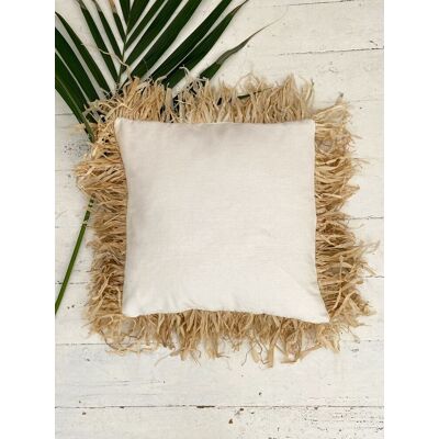 OEM Federa In Rafia Stile Boho 50x50 OEM Federa In Rafia Stile Boho 50x50