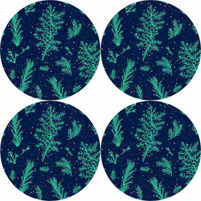OEM Set Di 4 Tovagliette Rotonde Per Tavoli 4d, 33 Cm - Ginepro Feltro Ecologico, Stampa Hd, Lavabile A 40 °c, Bertoni OEM Set Di 4 Tovagliette Rotonde Per Tavoli 4d, 33 Cm - Ginepro Feltro Ecologico, Stampa Hd, Lavabile A 40 °c, Bertoni