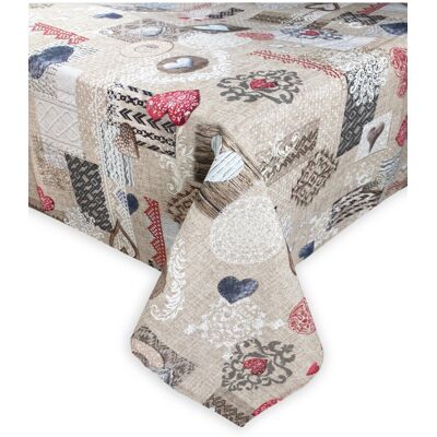 TEX FAMILY - Tovaglia antimacchia resinata Torino Rosso - Shabby - Tovaglia TEX FAMILY - Tovaglia antimacchia resinata Torino Rosso - Shabby - Tovaglia