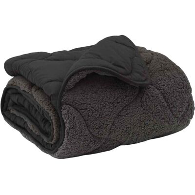 VIDAXL Duvet Estivo Antracite 200 X 200 Cm Microfibra E Fleece VIDAXL Duvet Estivo Antracite 200 X 200 Cm Microfibra E Fleece