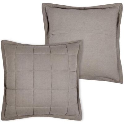 STOF Cuscino Ellie 45x45 Trapuntato Color Tortora STOF Cuscino Ellie 45x45 Trapuntato Color Tortora