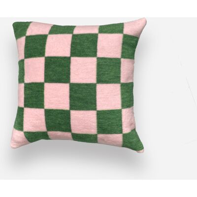 OEM Cuscino Con Scacchi Rosa E Verde OEM Cuscino Con Scacchi Rosa E Verde
