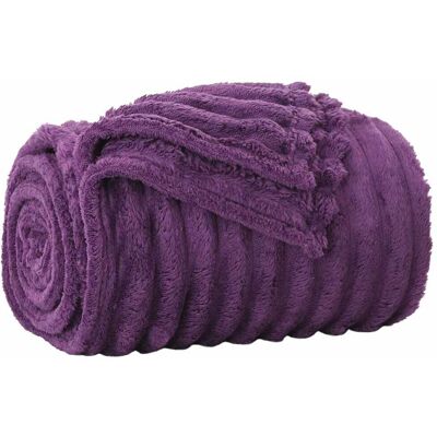 VIDAXL Coperta Viola 150 X 130 Cm 0.51 Kg Panno VIDAXL Coperta Viola 150 X 130 Cm 0.51 Kg Panno