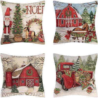 TREETALK Altre Decorazioni Natalizie, Fodere Per Cuscini A Tema Natalizio – Fodere Per Cuscini Fai Da Te A Forma Di Natale Fodera Per Cuscino Quadrata Con Cerniera, Federa 45 X 45 Cm TREETALK Altre Decorazioni Natalizie, Fodere Per Cuscini A Tema Natalizio – Fodere Per Cuscini Fai Da Te A Forma Di Natale Fodera Per Cuscino Quadrata Con Cerniera, Federa 45 X 45 Cm