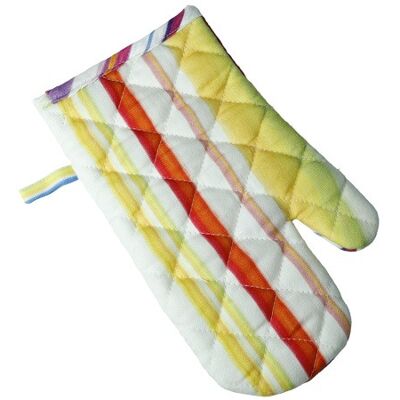 BRANDANI Guanto Forno Cotone Multicolor Righe Sfumate Aria Cm 30x18 BRANDANI Guanto Forno Cotone Multicolor Righe Sfumate Aria Cm 30x18