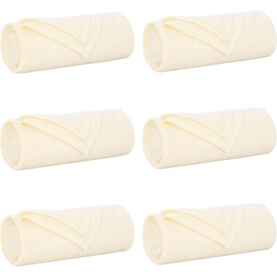 VIDAXL Coperte Da Pile 6 Pcs Crema 170 X 130 Cm Panno VIDAXL Coperte Da Pile 6 Pcs Crema 170 X 130 Cm Panno