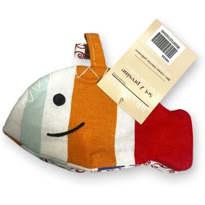 BRANDANI Presine Cotone Pesce Onde E Righe Oceano Set 2 Pz BRANDANI Presine Cotone Pesce Onde E Righe Oceano Set 2 Pz