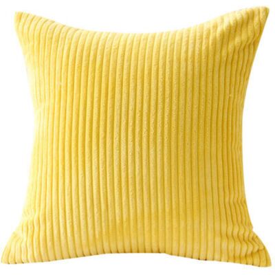 XISRENS Set Di 2 Federe In Velluto Per Cuscini 45x45 Cm, Colore Giallo. XISRENS Set Di 2 Federe In Velluto Per Cuscini 45x45 Cm, Colore Giallo.