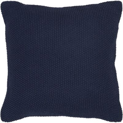 KENDRA HOME Cuscino Santos In Cotone Riciclato Blu Notte 45×45 Cm KENDRA HOME Cuscino Santos In Cotone Riciclato Blu Notte 45×45 Cm
