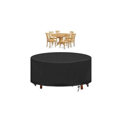 ENLENK Tovaglia Da Tavolo Rotonda Per Giardino, Copertura Impermeabile E Anti-uv In Oxford Robusto Per Esterno, Nero - 180x90cm ENLENK Tovaglia Da Tavolo Rotonda Per Giardino, Copertura Impermeabile E Anti-uv In Oxford Robusto Per Esterno, Nero - 180x90cm