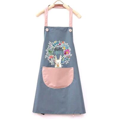OEM Grembiule Da Cucina Impermeabile - Blu, Grembiule Da Barbecue Regolabile Con Tasca, Grembiule Con Simpatico Coniglietto -crezuo OEM Grembiule Da Cucina Impermeabile - Blu, Grembiule Da Barbecue Regolabile Con Tasca, Grembiule Con Simpatico Coniglietto -crezuo