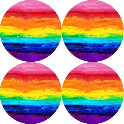 OEM Set Di 4 Tovagliette Rotonde 4d 33 Cm - Colorate Feltro Ecologico, Stampa Hd, Lavabile A 40 °c, Bertoni OEM Set Di 4 Tovagliette Rotonde 4d 33 Cm - Colorate Feltro Ecologico, Stampa Hd, Lavabile A 40 °c, Bertoni