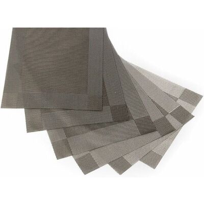 OEM Set Di 6 Tovagliette Da Cucina In Pvc Lavabili, Antiscivolo Ed Ecocompatibili (grigio, 30 X 45 Cm) -crezuo OEM Set Di 6 Tovagliette Da Cucina In Pvc Lavabili, Antiscivolo Ed Ecocompatibili (grigio, 30 X 45 Cm) -crezuo