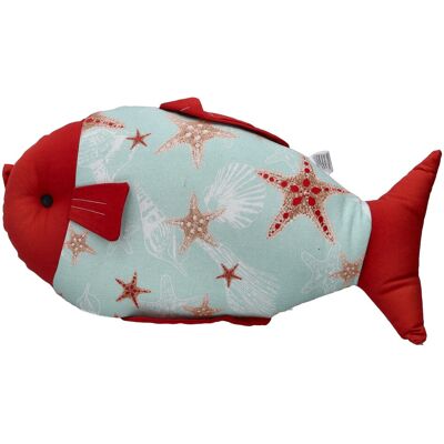 BRANDANI Cuscino Pesce Cotone Oceano Cm 25x50 BRANDANI Cuscino Pesce Cotone Oceano Cm 25x50