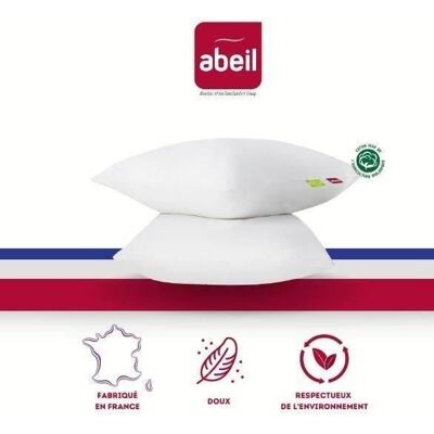 Set di 2 Cuscini Abeil Bianchi 60x60cm - Morbidi, Lavabili Set di 2 Cuscini Abeil Bianchi 60x60cm - Morbidi, Lavabili