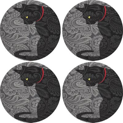 OEM Set Di 4 Tovagliette Rotonde Per Tavoli 4d, 33 Cm - Blot Feltro Ecologico, Stampa Hd, Lavabile A 40 °c, Bertoni OEM Set Di 4 Tovagliette Rotonde Per Tavoli 4d, 33 Cm - Blot Feltro Ecologico, Stampa Hd, Lavabile A 40 °c, Bertoni