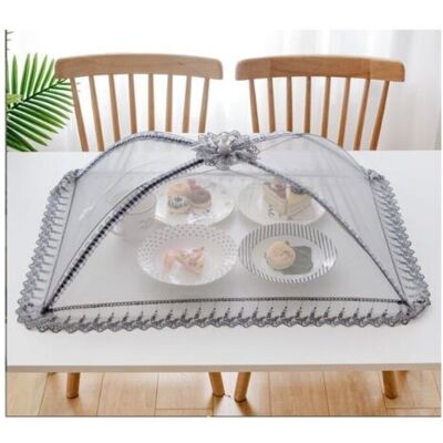 FOCTRO Copertura Per Alimenti In Rete Di Alta Qualità – 50 × 70 Cm – Riutilizzabile E Piegabile – Per Picnic E Outdoor – Protegge Gli Alimenti Da Mosche, Insetti E Zanzare FOCTRO Copertura Per Alimenti In Rete Di Alta Qualità – 50 × 70 Cm – Riutilizzabile E Piegabile – Per Picnic E Outdoor – Protegge Gli Alimenti Da Mosche, Insetti E Zanzare