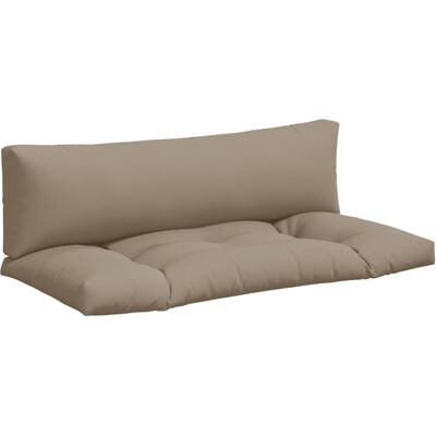 MAISON EXCLUSIVE - Cuscini Per Pallet 2 Pz Tortora In Tessuto MAISON EXCLUSIVE - Cuscini Per Pallet 2 Pz Tortora In Tessuto