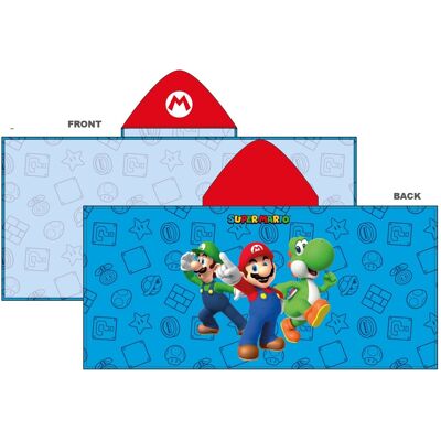 OEM Asciugamano Da Spiaggia Con Cappuccio Per Bambini Super Mario, Ad Asciugatura Rapida, 60 X 130 Cm OEM Asciugamano Da Spiaggia Con Cappuccio Per Bambini Super Mario, Ad Asciugatura Rapida, 60 X 130 Cm
