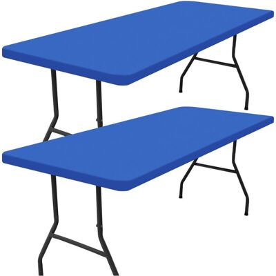 OEM Set Di 2 Coperte Da Picnic Rettangolari Per Tavoli Da 2,4 Metri (blu, 76 X 244 Cm) -crezuo OEM Set Di 2 Coperte Da Picnic Rettangolari Per Tavoli Da 2,4 Metri (blu, 76 X 244 Cm) -crezuo