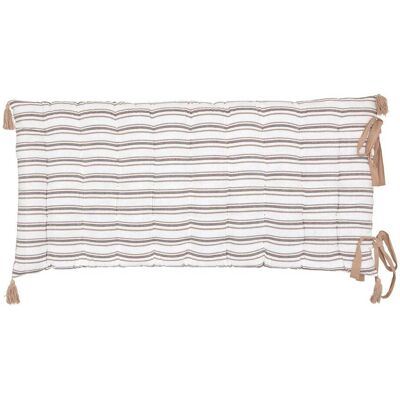 ATMOSPHERA Cuscino Da Terra Groove 120x60cm In Lino Beige A Righe - Créateur D'Intérieur ATMOSPHERA Cuscino Da Terra Groove 120x60cm In Lino Beige A Righe - Créateur D'Intérieur