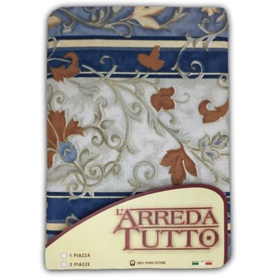 TEX FAMILY - Telo arredo - Edera blu - 1 piazza - Bed cover TEX FAMILY - Telo arredo - Edera blu - 1 piazza - Bed cover
