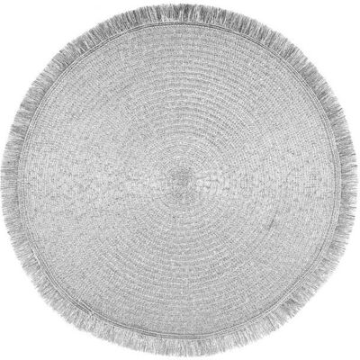 FADE Tablemat Tovaglietta Sottopiatto Izzie Silver 38 Cm In Poliestere FADE Tablemat Tovaglietta Sottopiatto Izzie Silver 38 Cm In Poliestere