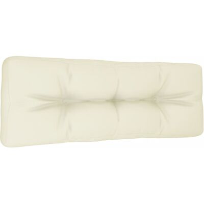 VIDAXL Cuscino Per Pallet Crema 120x40x12 Cm In Tessuto VIDAXL Cuscino Per Pallet Crema 120x40x12 Cm In Tessuto